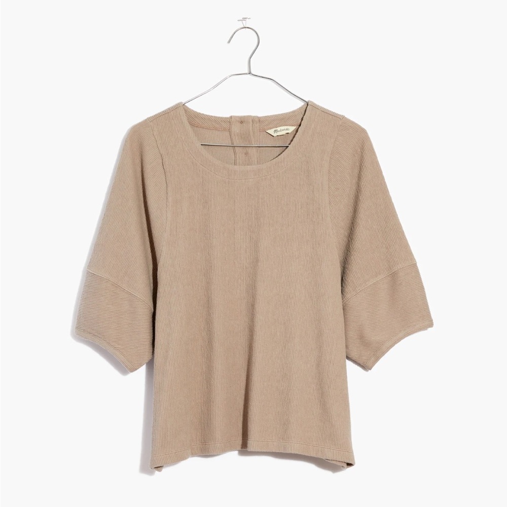 Madewell Beige Wide Sleeve Blouse